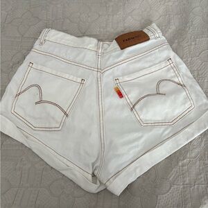 Farm Rio off white denim shorts size 36